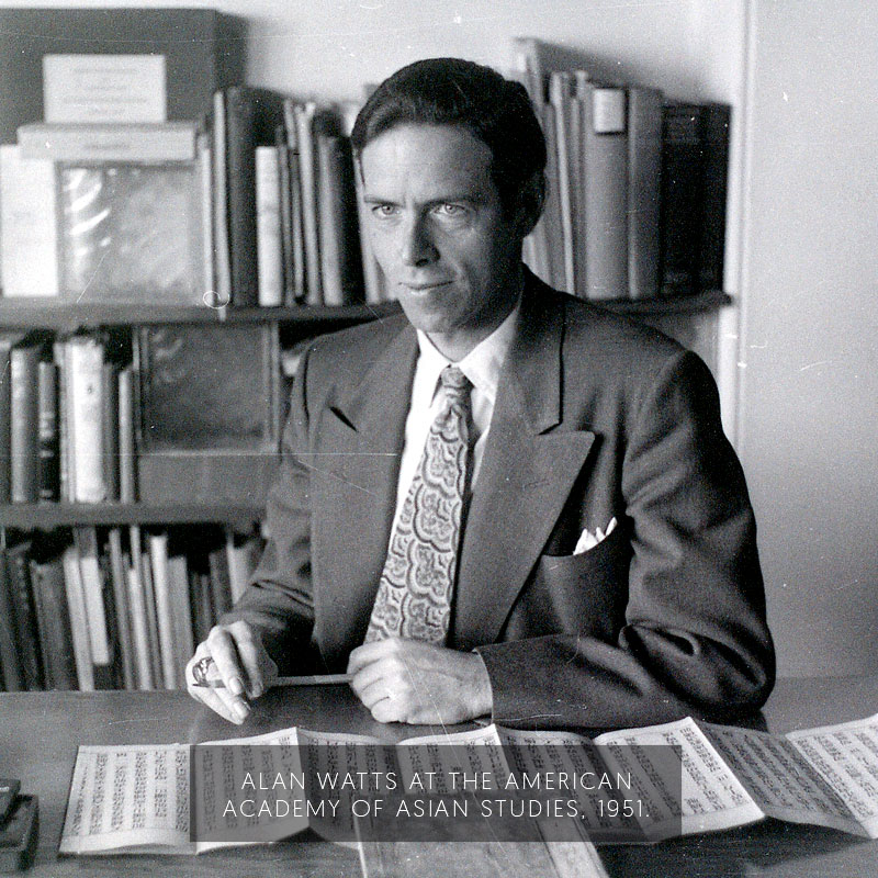 Alan Watts at the American Academy of Asian Studies. (1951)