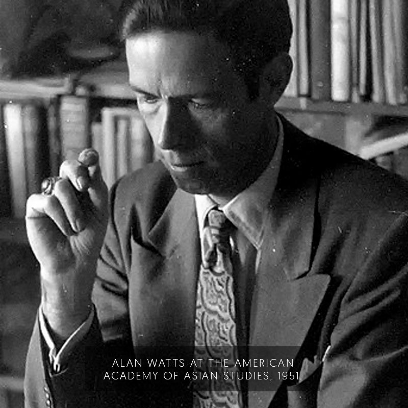 Alan Watts at the American Academy of Asian Studies. (1951)